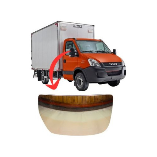 Vidro Espelho Retrovisor Inferior Esquerdo - Daily 3801928