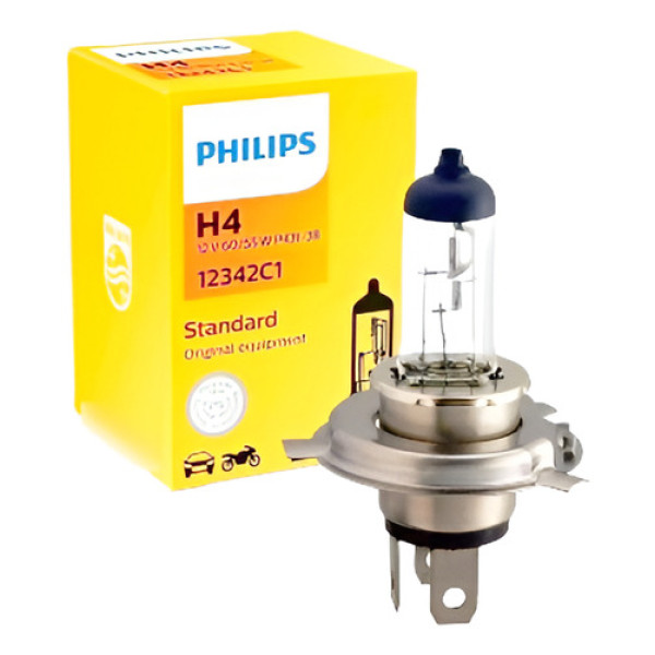Lampada Philips Halogena H4 12v 60w / 55w Standard 12342c1 