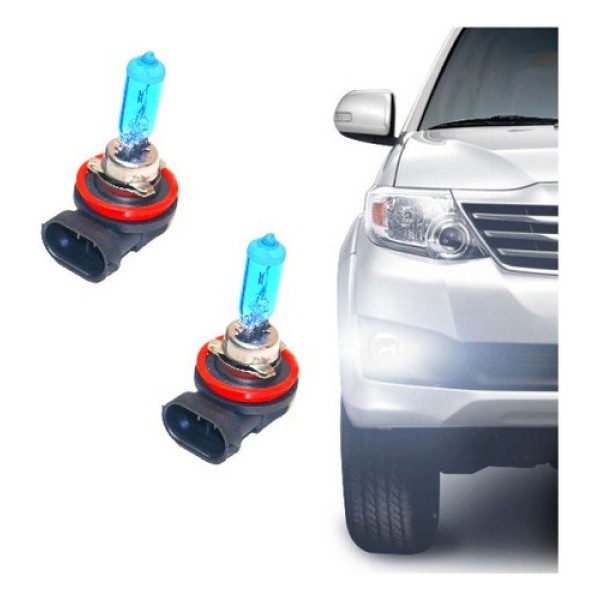 Par Lampada Super Branca H11 8500k 12v 55w